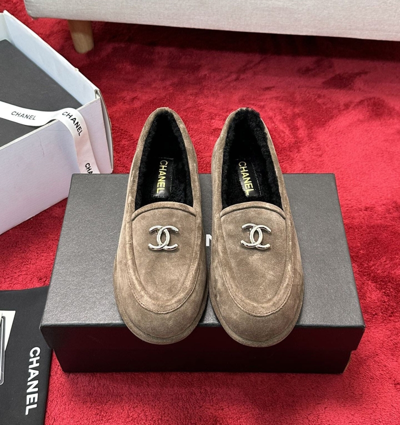 Ch*el leather shoes